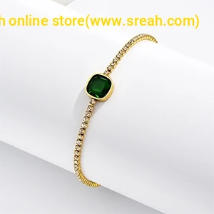 Emerald Bracelet Temperament Diamonds Women’s Bracelet